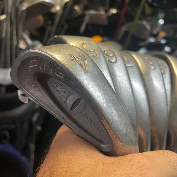 Ping EYE golf clubs in right handed 
8 complete irons plus 1 head only - Picture 4 of 10